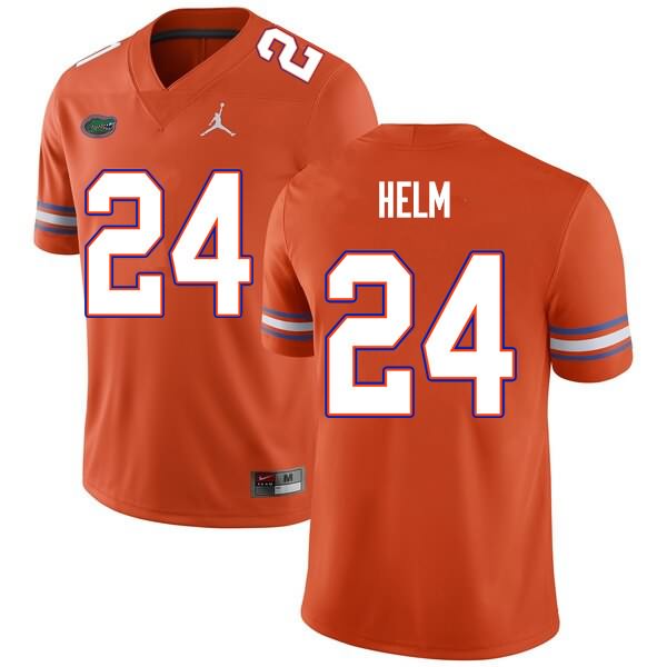 NCAA Florida Gators Avery Helm Men's #24 Nike Orange Stitched Authentic College Football Jersey OQT6564PA